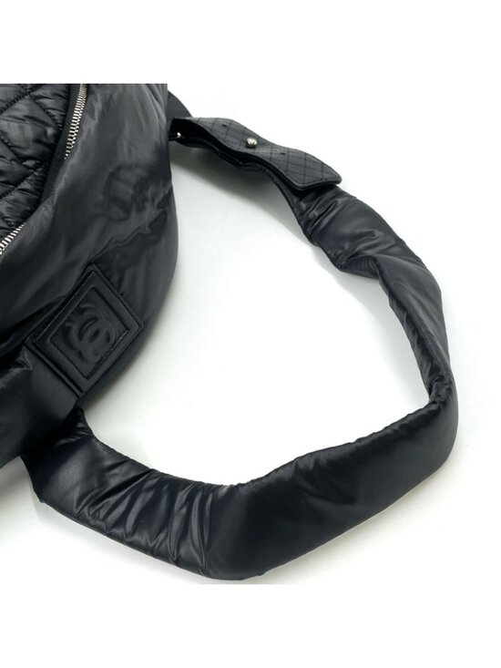 Chanel Coco Cocoon Quilted Leather Nylon Black Backpack Silver main image 12